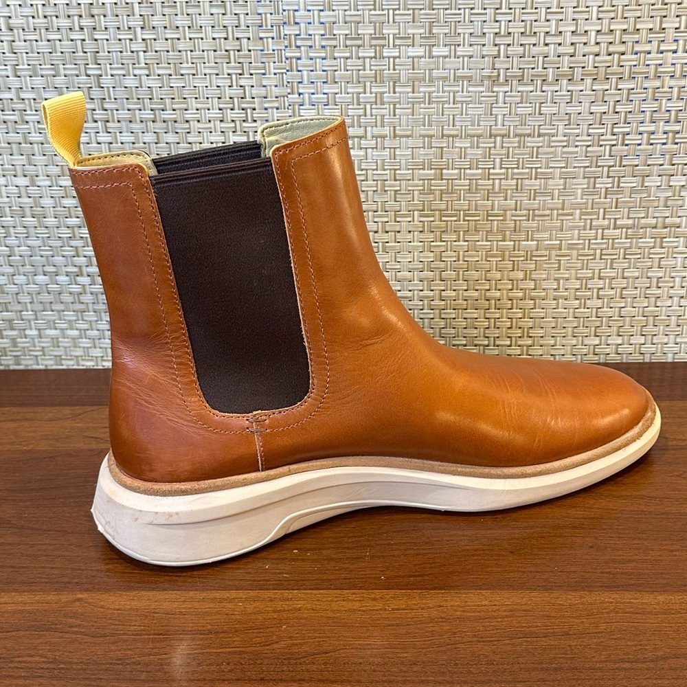 🌟3xHP🌟Sperry Gold Cup Commodore Plushwave  Cognac Tan Leather Chelsea Boot 11 - Picture 7 of 16